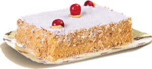 BOLO MASSA FOLHADA DE BABA DE MOÇA E DOCE DE LEITE