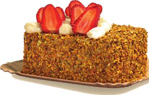 PISTACHE COM MORANGO E LEITE CONDENSADO